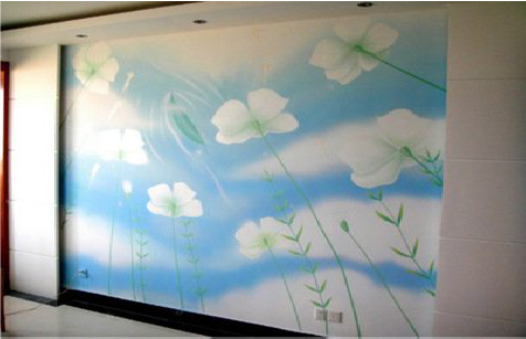 石阡画墙绘怎么画好白云的蓬松感？