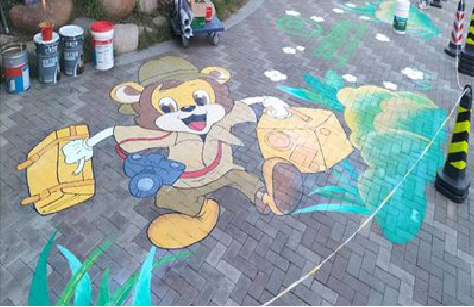 石阡夏季画地面彩绘会遇到的问题