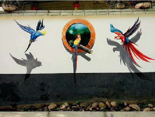 石阡视觉错位-3D墙绘设计