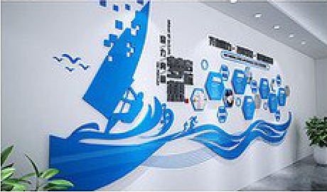 石阡海浪主题文化墙如何设计？