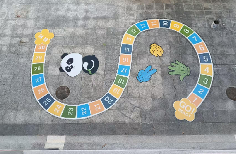 石阡地面游戏彩绘