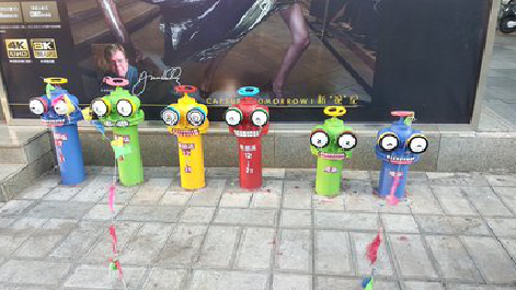 石阡商业区彩绘