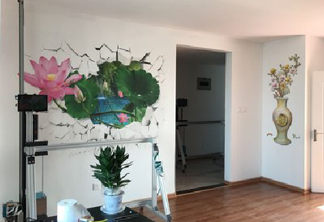 石阡墙体彩绘相比墙纸的优势。