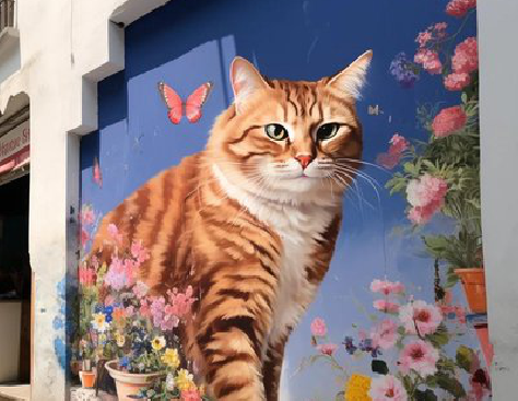 石阡自己绘制有个性的手绘墙