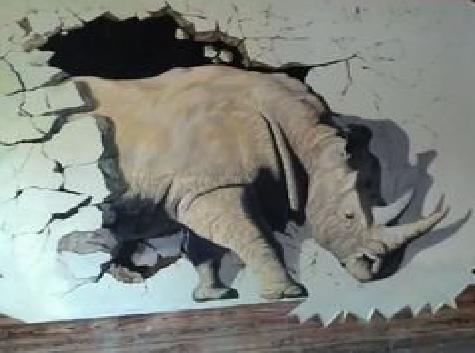 石阡在墙绘中，如何绘制3D效果？